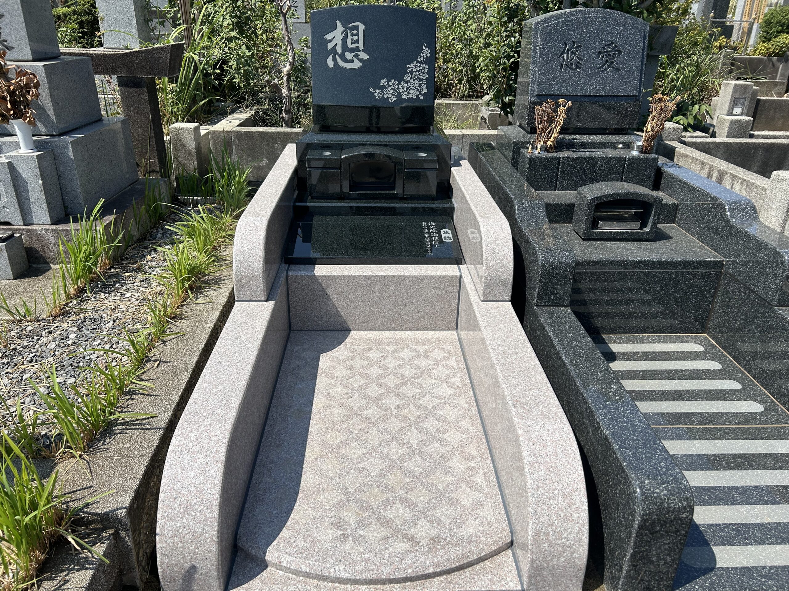 【八柱霊園　I家様　新規墓石施工】